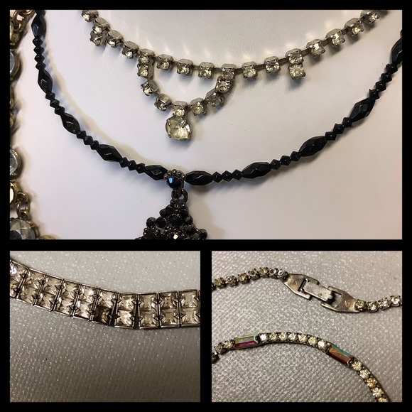 ON HOLD Vintage Now Jewelry Lot Rhinestone Crystal Glass NY Natasha PD Natasha - Picture 3 of 16